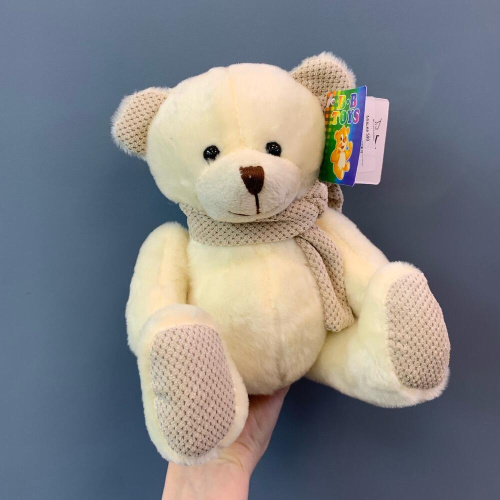 Игрушка Мишка плюшевый с шарфиком 18 см. средний арт. 84073