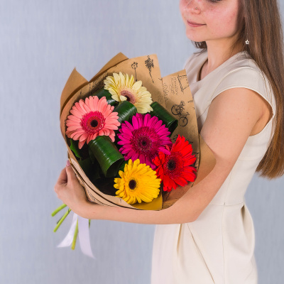 Букет из Гербер микс N 35811